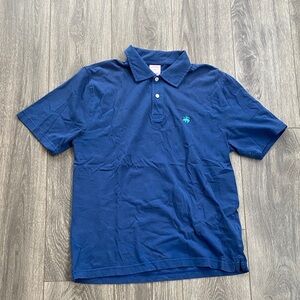 Brooks Brothers - Blue Short Sleeve Polo Shirt - Size M